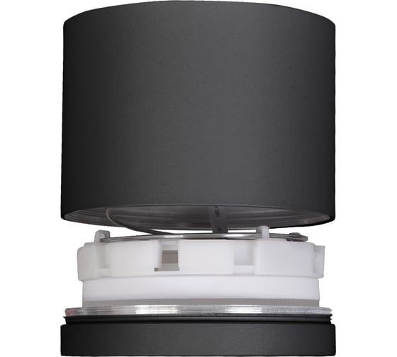 Светильник потолочный GLANZEN под GX53, 85х70, LF-GX53-8570-BL, черный КА-00010267