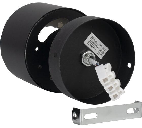 Светильник потолочный GLANZEN под GX53, 85х160, LF-GX53-8516-BL, черный КА-00010274