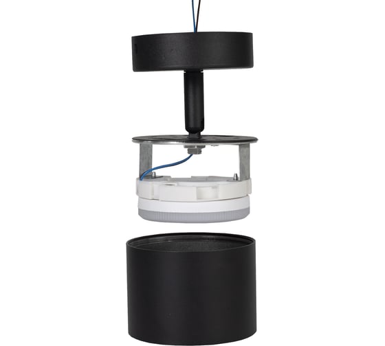 Светильник потолочный GLANZEN под GX53, 85х160, LF-GX53-8516-BL, черный КА-00010274