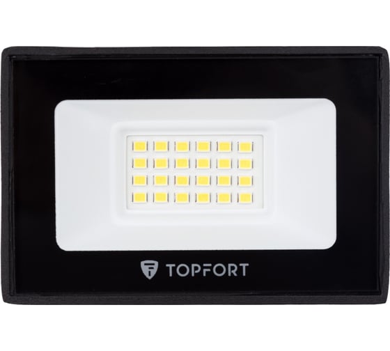 Прожектор светодиодный Topfort LED FL 20W, 6500K, 1700Лм, IP65 1956454