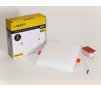 Светильник встраиваемый I-WATT LED 18Вт 6400К 1800Лм 175-240V (квадратный) i-16128