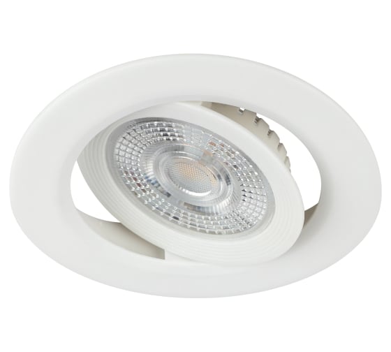 Светильник светодиодный ЭРА встраиваемый KL LED 25A5 3K WH круглый поворотный белый 5Вт 3000К Б0068128