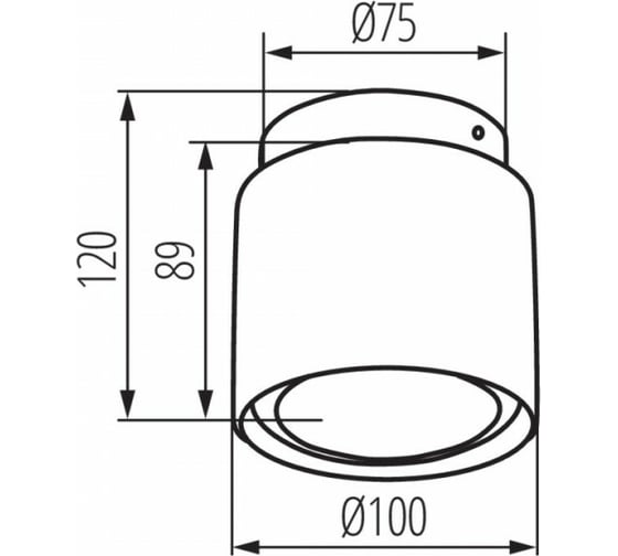 Накладной светильник KANLUX с подсветкой SONOR GU10 CO-B WW/ 24362