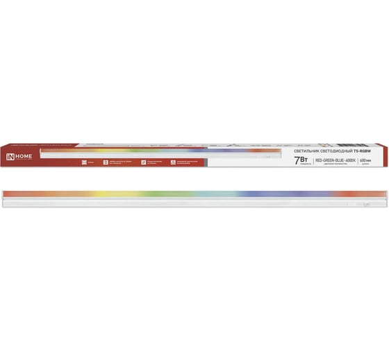 Светильник светодиодный IN HOME СПБ-Т5-RGBW 7Вт 230B red-green-blue-4000K 600мм 4690612057750