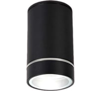 Светильник уличный IN HOME потолочный ПБУ ЦИЛИНДР-1xА60-NL-BL с подсветкой черный IP54 4690612059143