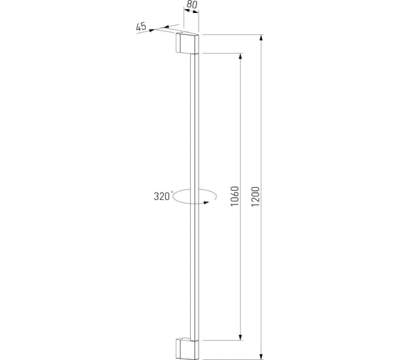 Светильник садово-парковый Elektrostandard Argos 12W 4000K черный a069887
