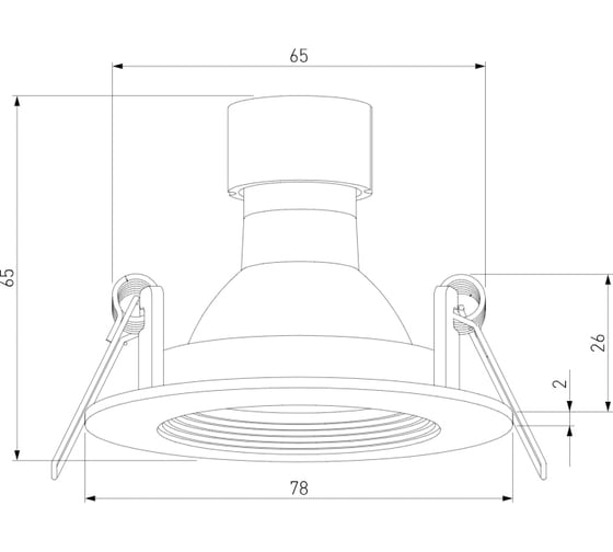 Светильник встраиваемый Elektrostandard City GU10, IP44, черный a070141