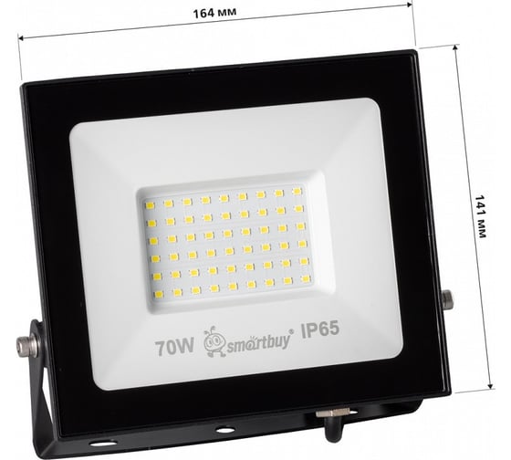 Светодиодный прожектор Smartbuy LED FL SMD Pro 70W, 6500K, IP65 SBL-EFL-70-65