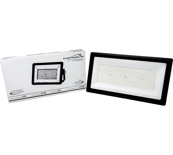 Прожектор светодиодный Сириус А SFL 600W 595x330x45мм 6500K 48000Лм IP65 СириусА SFL-600W-B-65K-2