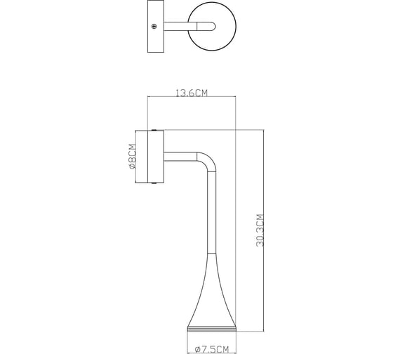 Фасадный светильник ARTE LAMP BRONN A2367AL-1BK