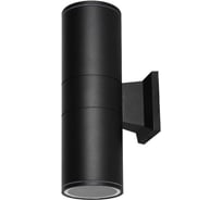 Светильник уличный настенный двусторонний IN HOME НБУ ЦИЛИНДР-2хА60-BL алюминиевый черный IP54 4690612059167
