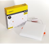 Светильник встраиваемый I-WATT LED 24Вт 4200К 2400Лм 175-240V (квадратный) i-16129