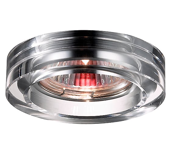 Встраиваемый светильник NOVOTECH хрусталь GX5.3/GU5.3 50W GLASS 369477
