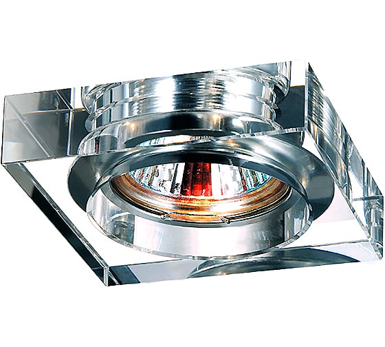 Встраиваемый светильник NOVOTECH хрусталь GX5.3/GU5.3 50W GLASS 369482