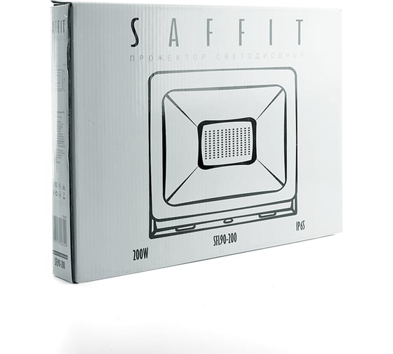Светодиодный многоматричный прожектор SAFFIT SFL90-200 200W 6400K IP65, черный 55168