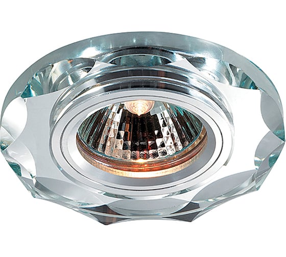 Встраиваемый светильник NOVOTECH хрусталь GX5.3/GU5.3 50W MIRROR 369762 1