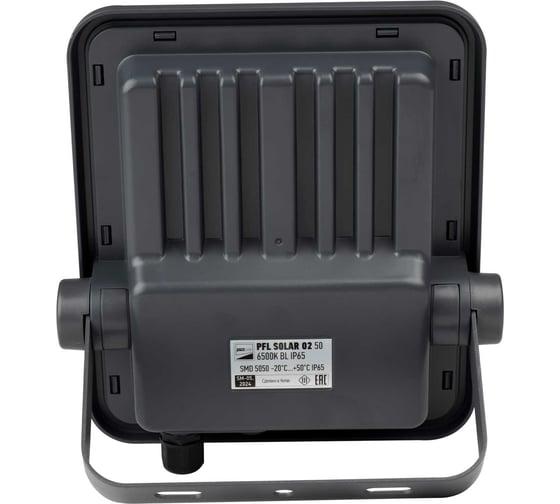 Прожектор с солнечными панелями Jazzway PFL SOLAR 02 50 6500K GR серый IP65 5058460