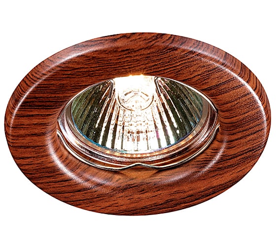 Встраиваемый неповоротный светильник NOVOTECH металл GX5.3/GU5.3 50W WOOD 369714