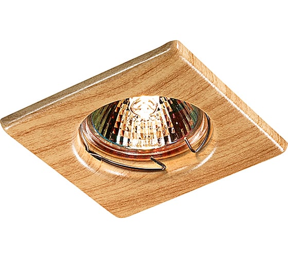 Встраиваемый неповоротный светильник NOVOTECH металл GX5.3/GU5.3 50W WOOD 369716