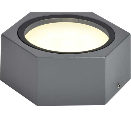 Светильник уличный IEK 5204, потолочный, GX53, IP65, серый LT-UPU0-5204-GX53-1-K03
