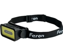 Фонарь налобный FERON TH2315 c аккумулятором 5W, 2000mAh IP44, USB type-C, ABS пластик, 51620