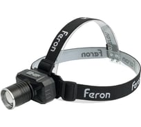 Фонарь налобный FERON TH2314 c аккумулятором 20W, 2500mAh IP44, USB type-C, Алюминий, 51621