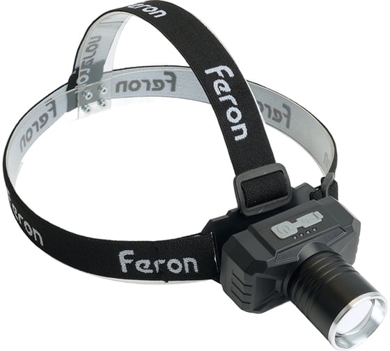 Фонарь налобный FERON TH2314 c аккумулятором 20W, 2500mAh IP44, USB type-C, Алюминий, 51621