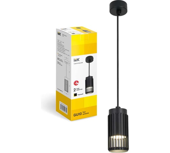 Светильник подвесной IEK 4211 GU10 черный LT-UPB0-4211-GU10-1-K02