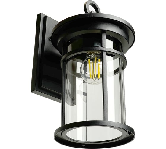 Светильник садово-парковый FERON PL761 на стену вниз 60W 230V E27, черный, 51817