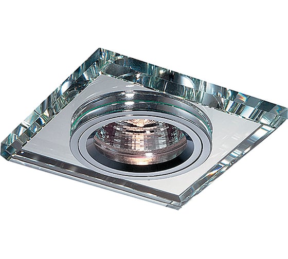 Встраиваемый неповоротный светильник NOVOTECH хрусталь GX5.3/GU5.3 50W MIRROR 369435 1