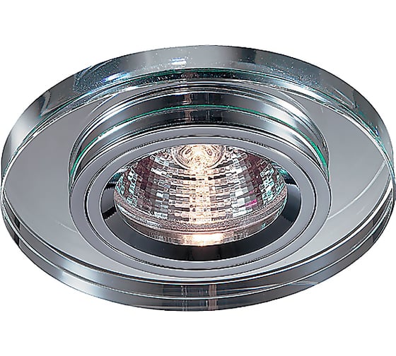 Встраиваемый неповоротный светильник NOVOTECH хрусталь GX5.3/GU5.3 50W MIRROR 369436