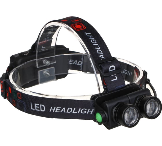 Фонарь налобный поворотный ЕРМАК 2 XPE LED, 2400мАч, 4 режима 221-089