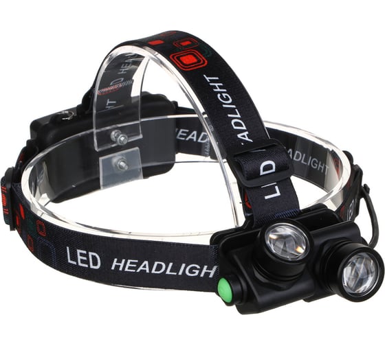 Фонарь налобный поворотный ЕРМАК 2 XPE LED, 2400мАч, 4 режима 221-089