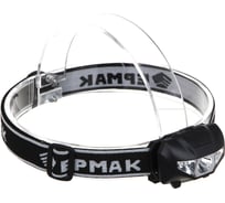 Фонарь налобный ЕРМАК 2 LED+COB, 3 режима, 3хААА, 6x4,6x3,5см, красный свет 221-029