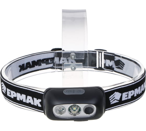 Фонарь налобный сенсорный ЕРМАК XPE LED, 4 режима, 400мАч, 7x3.9 см 221-080