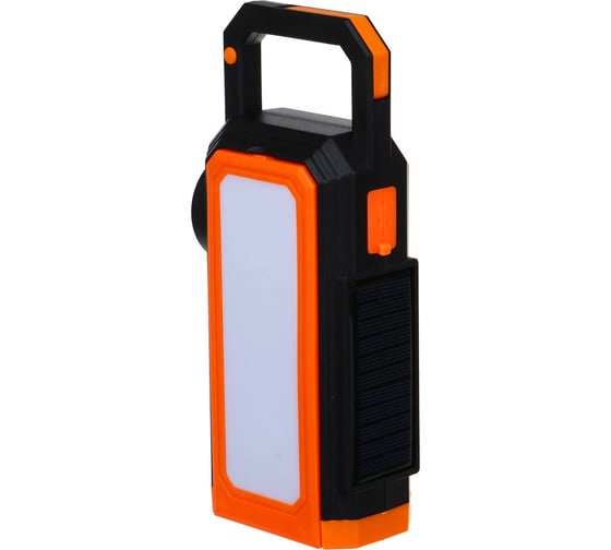 Фонарь-светильник ЕРМАК 1 LED+42 SMD LED, 6 режимов, солнечная батарея, 1800мАч, 90x200x50 мм 225-039