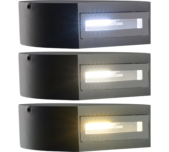 Светильник уличный светодиодный FERON DH500, 6W, 55Lm, 3000/4000/6400К, черный, 51828