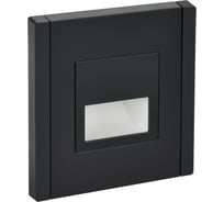 Подсветка LED встраиваемая IEK FORTEPIANO FP157 черный FP-FL20-K02