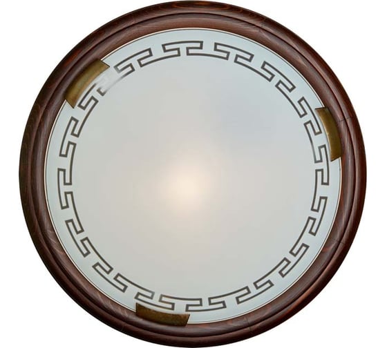 Настенно-потолочный светильник SONEX стекло, E27, 2х60W, GRECA WOOD 160/K