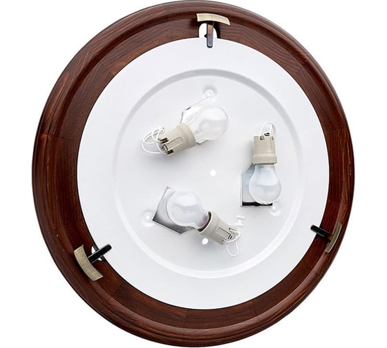Настенно-потолочный светильник SONEX стекло, E27, 3х100W, GRECA WOOD 360