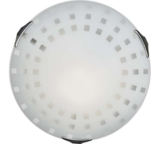 Настенно-потолочный светильник SONEX стекло, E27, 2х60W, QUADRO WHITE 162/K