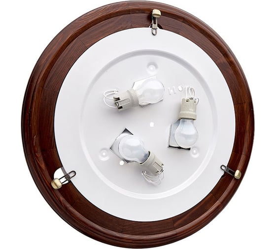 Настенно-потолочный светильник SONEX стекло, E27, 3х100W, LUFE WOOD 336