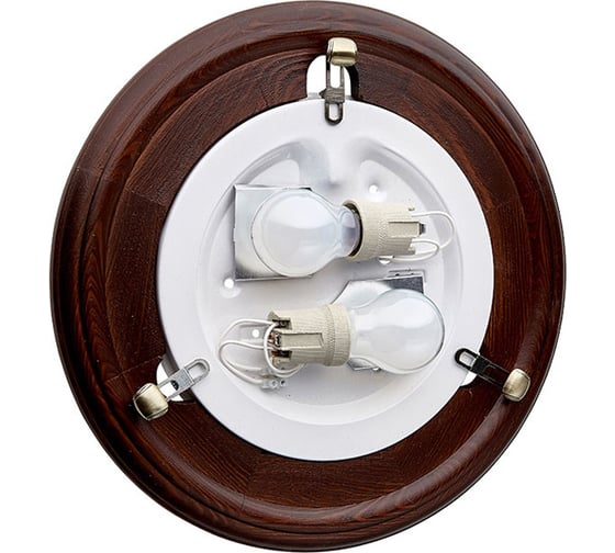 Настенно-потолочный светильник SONEX стекло, E27, 2х60W, LUFE WOOD 136/K