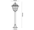 Уличный светильник ODEON LIGHT, 150 см металл стекло E27 60W OUTER 2318/1F 2