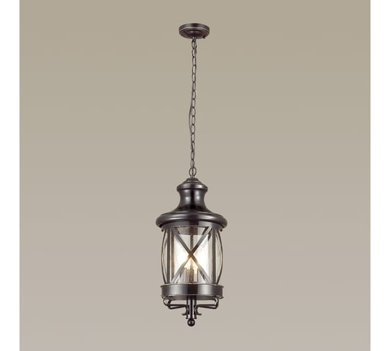 Уличный светильник-подвес ODEON LIGHT, стекло E14 3х60W SATION 4045/3