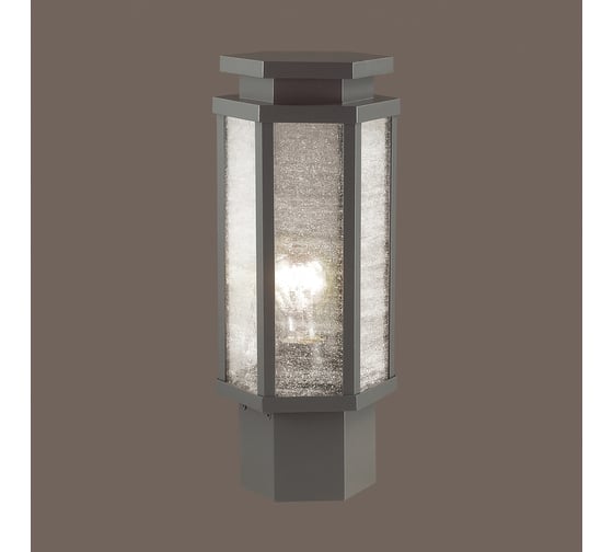 Уличный светильник на столб ODEON LIGHT, стекло E27 100W GINO 4048/1B