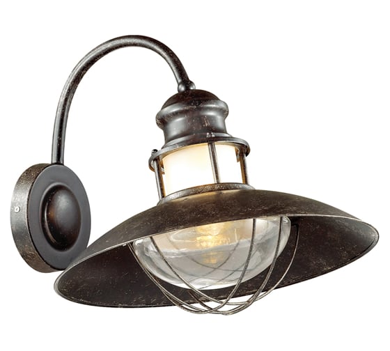 Уличный настенный светильник ODEON LIGHT, IP44 стекло E27 1х60W DANTE 4164/1W