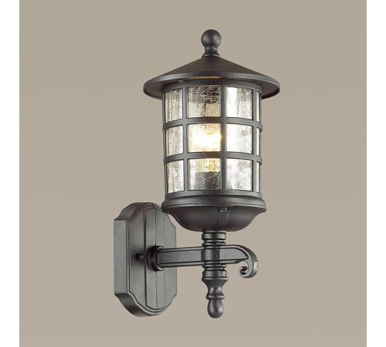 Уличный настенный светильник ODEON LIGHT, металл стекло E27 60W HOUSE 4043/1W