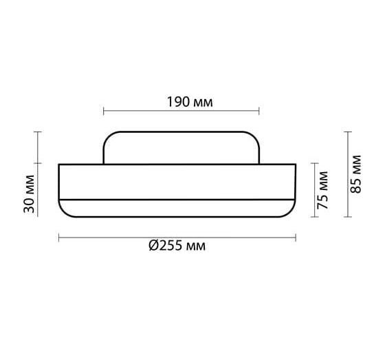 Настенно-потолочный светильник ODEON LIGHT, стекло E27 60W YUN 2177/1C