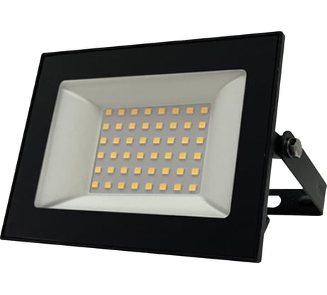 Прожектор FL-LED Light-PAD 50W Black 6400К 5000Лм 50Вт AC220-240В 145x112x30мм 270г 616081